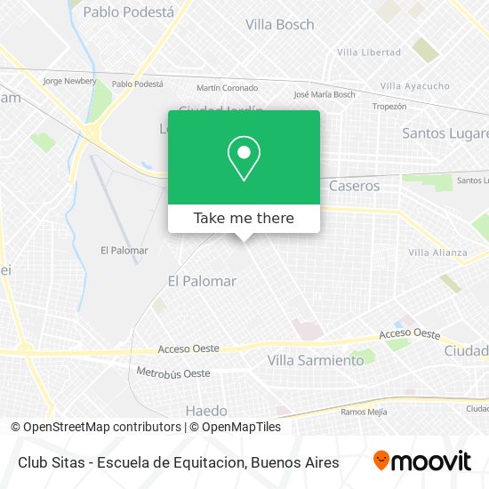 Club Sitas - Escuela de Equitacion map
