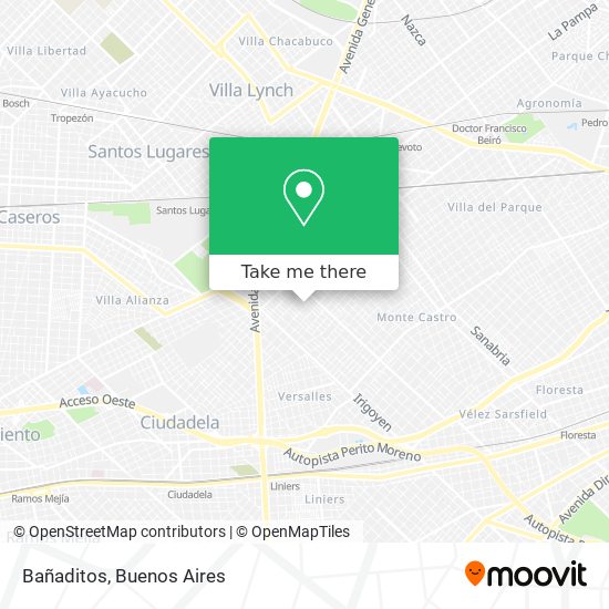 Mapa de Bañaditos