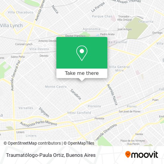 Traumatólogo-Paula Ortiz map