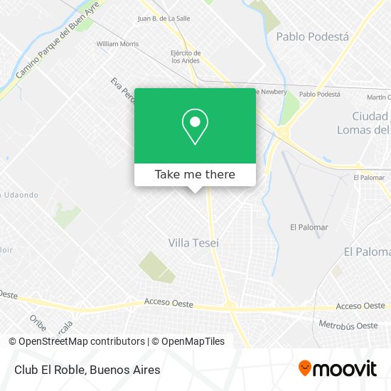 Club El Roble map