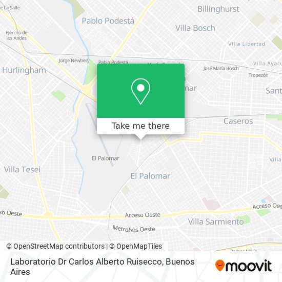 Laboratorio Dr Carlos Alberto Ruisecco map