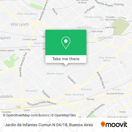 Jardin de Infantes Comun N 04 / 18 map