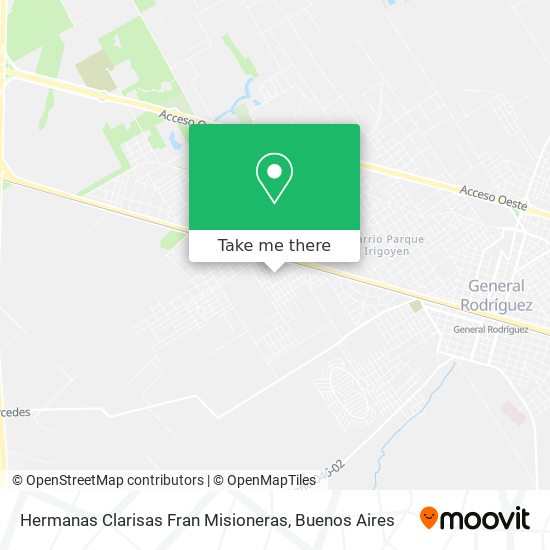 Mapa de Hermanas Clarisas Fran Misioneras