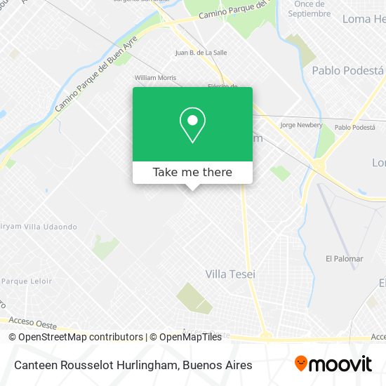 Mapa de Canteen Rousselot Hurlingham