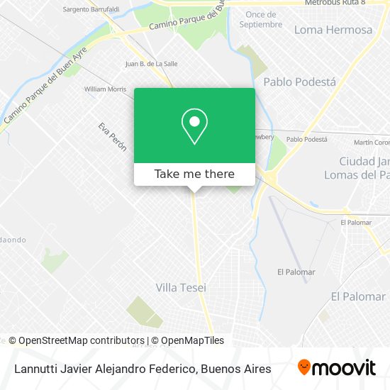 Lannutti Javier Alejandro Federico map