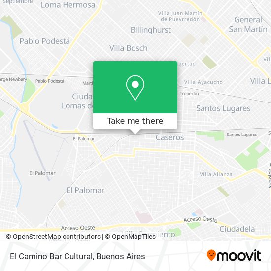 El Camino Bar Cultural map