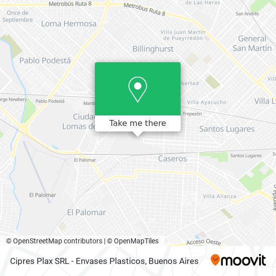 Cipres Plax SRL - Envases Plasticos map