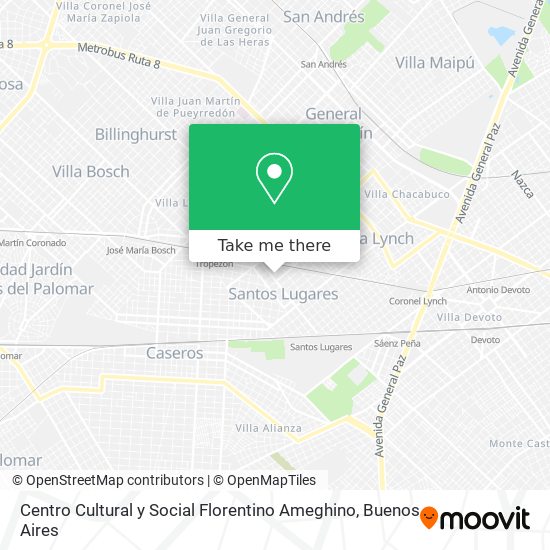 Centro Cultural y Social Florentino Ameghino map