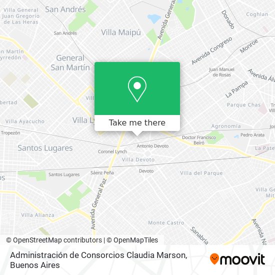 Administración de Consorcios Claudia Marson map