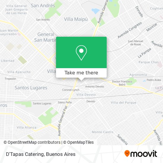 D'Tapas Catering map