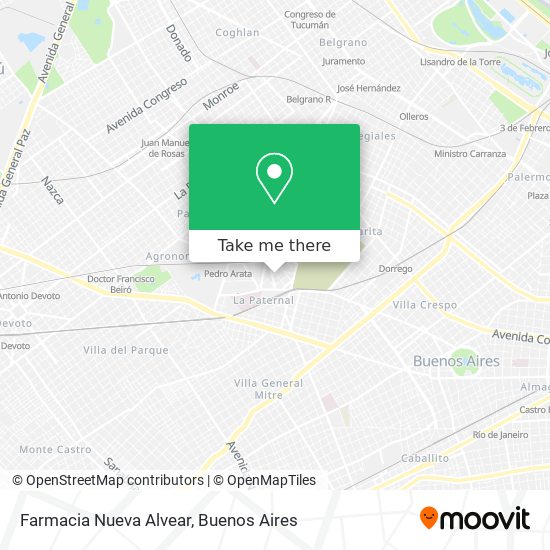 Farmacia Nueva Alvear map