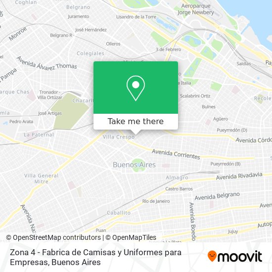 Zona 4 - Fabrica de Camisas y Uniformes para Empresas map