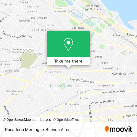 Panaderia Merengue map