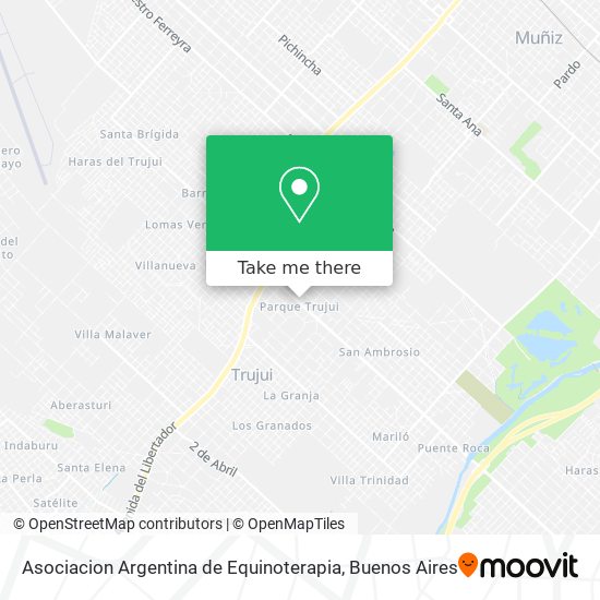 Asociacion Argentina de Equinoterapia map