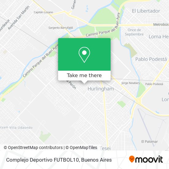 Complejo Deportivo FUTBOL10 map