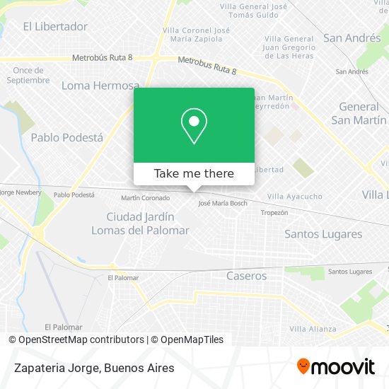 Zapateria Jorge map
