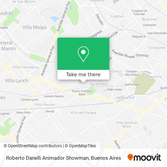 Roberto Danelli Animador Showman map
