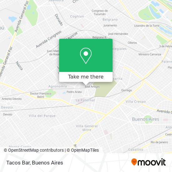 Tacos Bar map