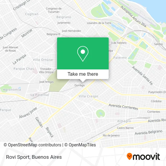 Rovi Sport map