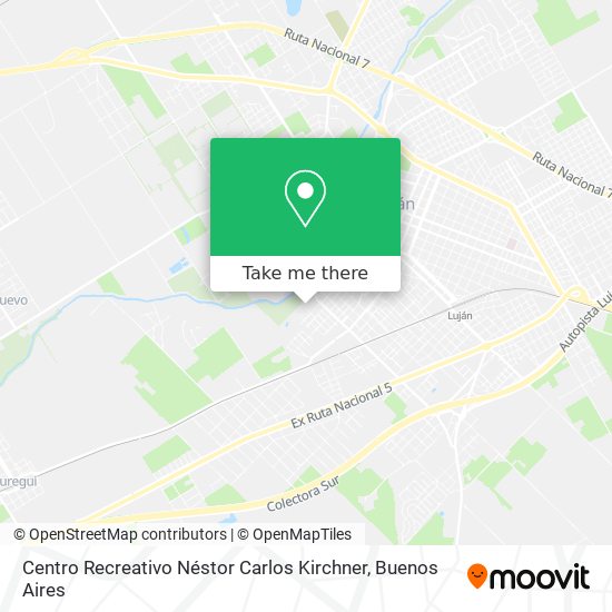 Mapa de Centro Recreativo Néstor Carlos Kirchner