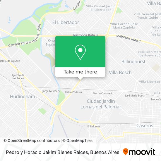 Mapa de Pedro y Horacio Jakim Bienes Raices