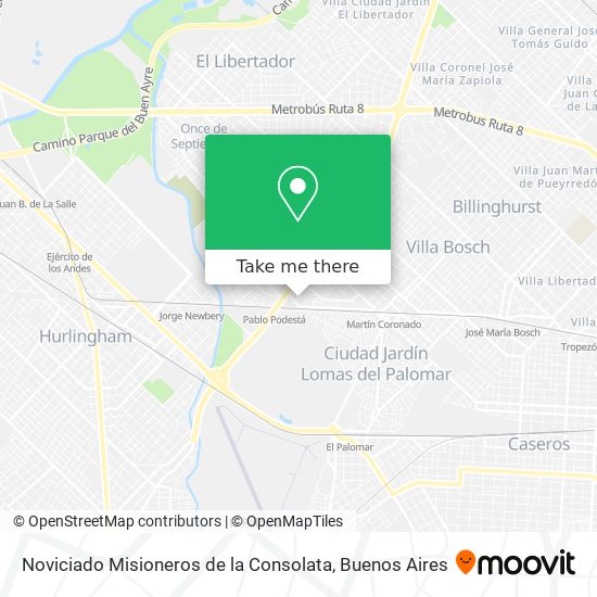 Noviciado Misioneros de la Consolata map