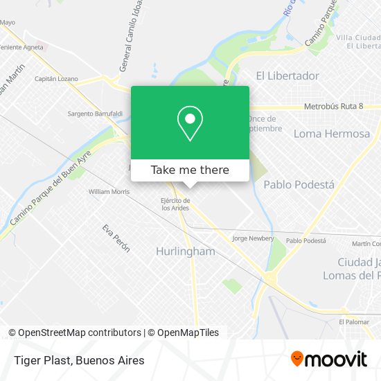 Mapa de Tiger Plast