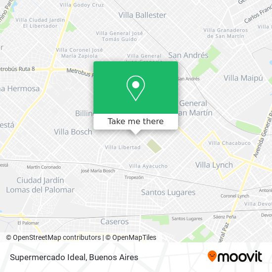 Supermercado Ideal map