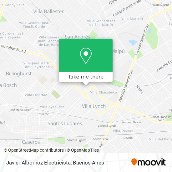 Mapa de Javier Albornoz Electricista