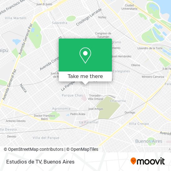 Estudios de TV map