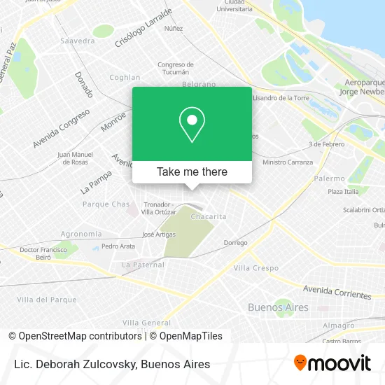 Lic. Deborah Zulcovsky map