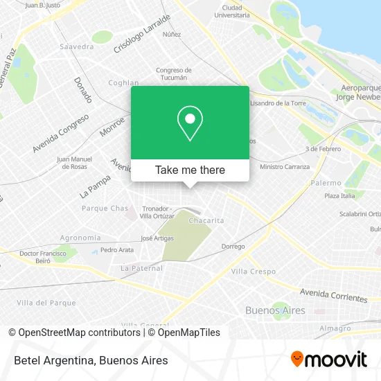 Betel Argentina map