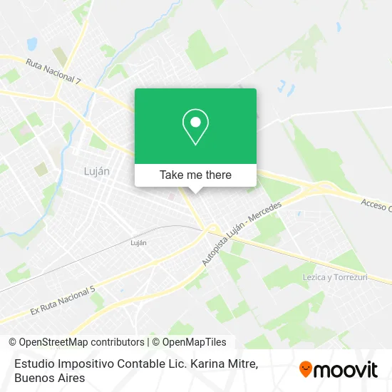 Estudio Impositivo Contable Lic. Karina Mitre map