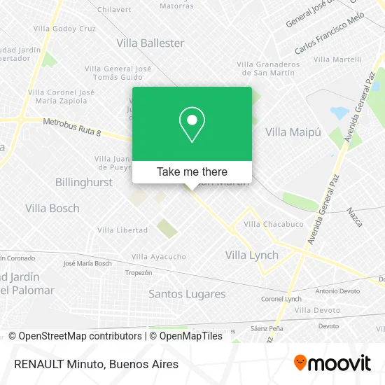 Mapa de RENAULT Minuto