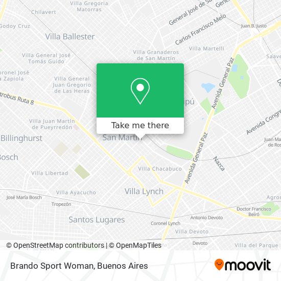 Brando Sport Woman map