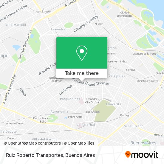 Mapa de Ruiz Roberto Transportes