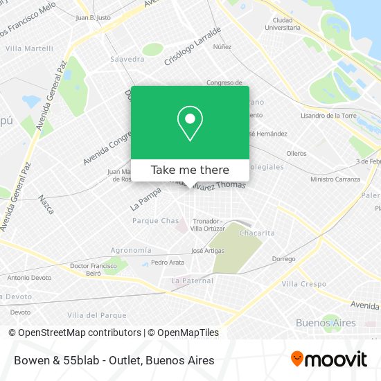 Mapa de Bowen & 55blab - Outlet