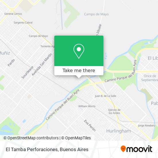 El Tamba Perforaciones map