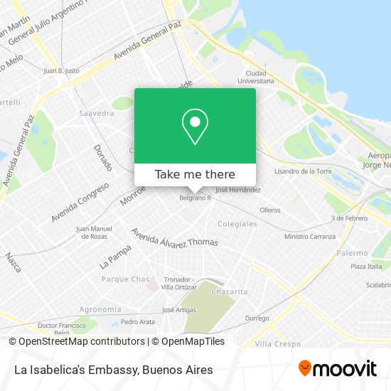 La Isabelica's Embassy map