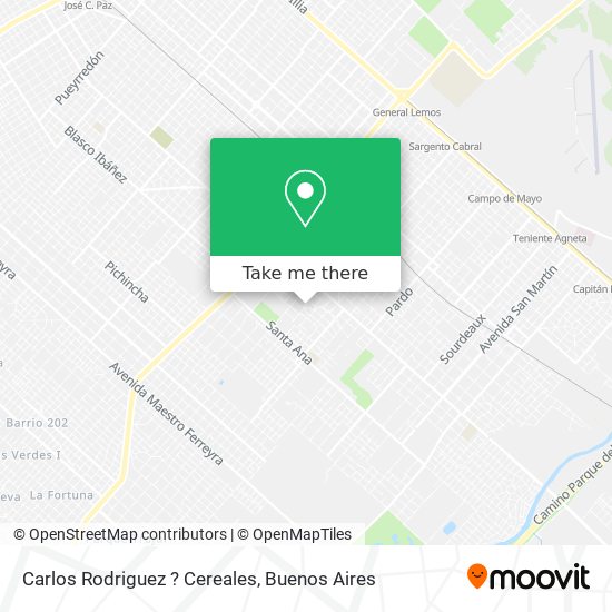 Carlos Rodriguez ? Cereales map