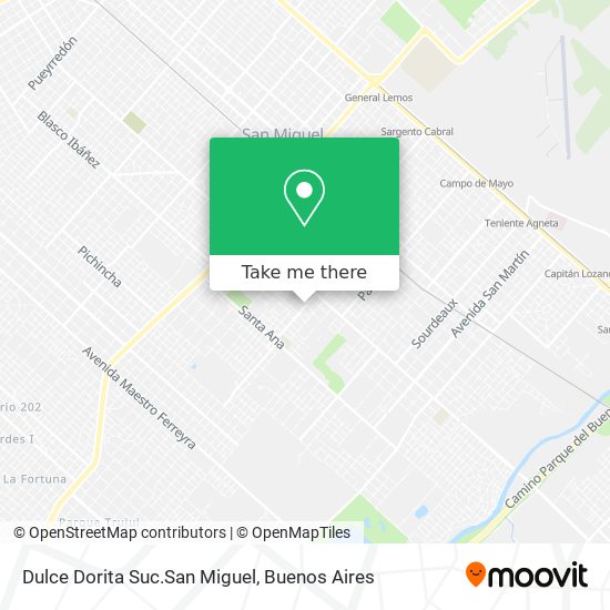 Mapa de Dulce Dorita Suc.San Miguel