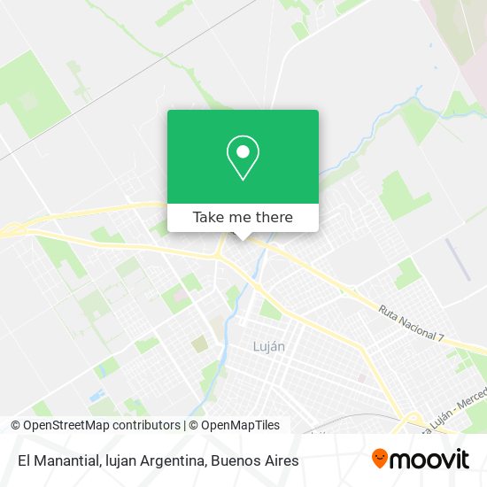 El Manantial, lujan Argentina map