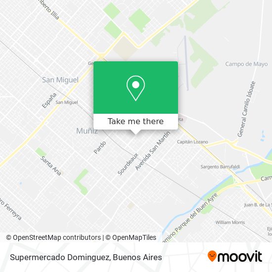 Mapa de Supermercado Dominguez