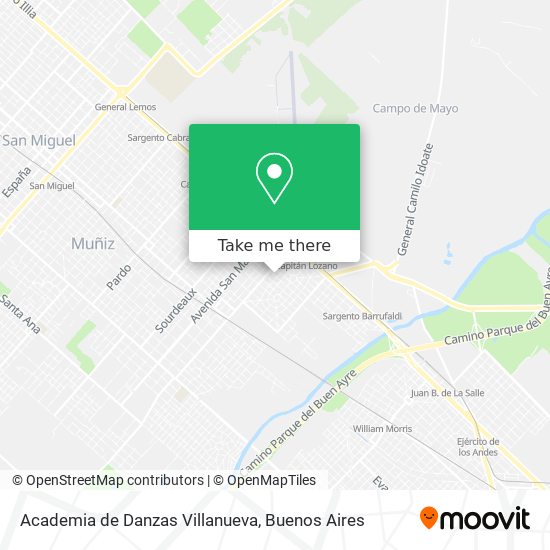 Mapa de Academia de Danzas Villanueva