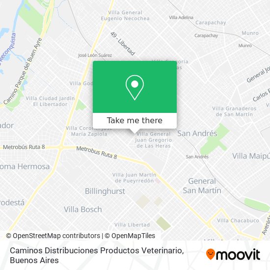 Mapa de Caminos Distribuciones Productos Veterinario