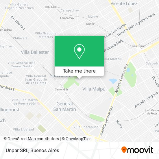 Unpar SRL map