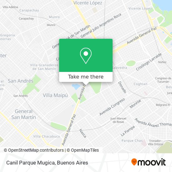 Canil Parque Mugica map