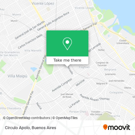 Círculo Apolo map