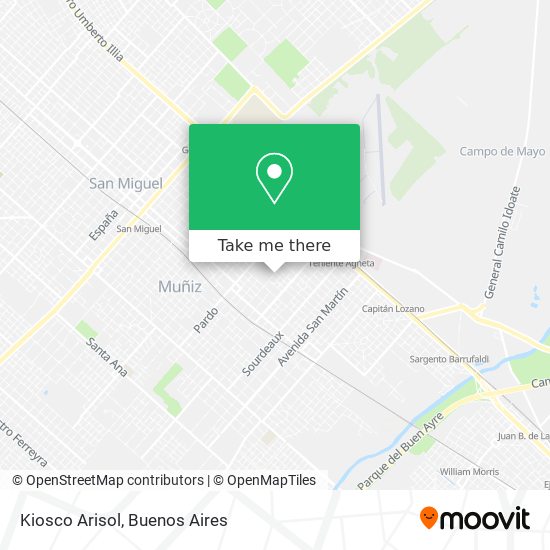 Mapa de Kiosco Arisol