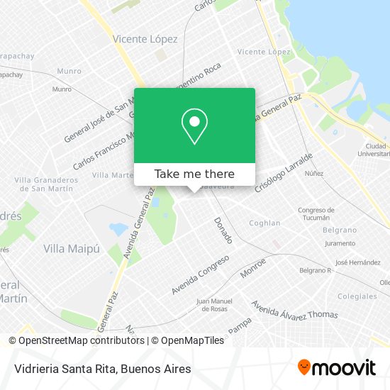 Vidrieria Santa Rita map